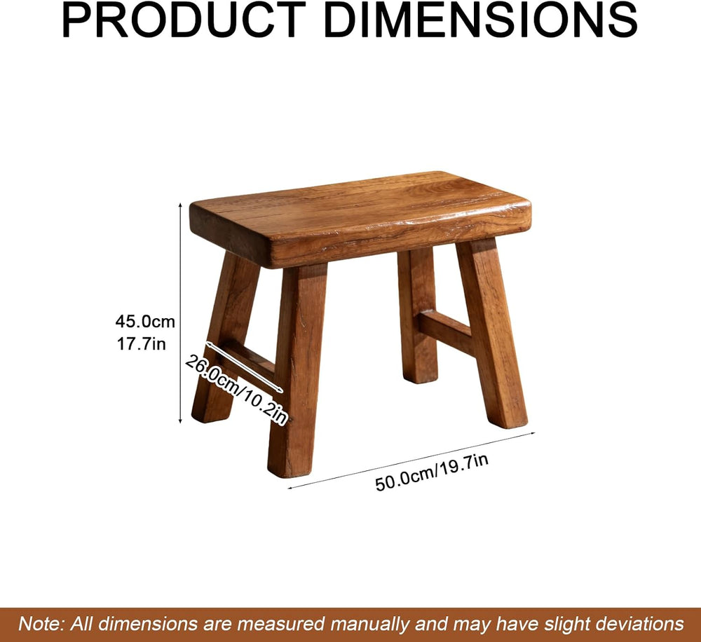 19“ Farmhouse Wooden Living Room Dining Indoor Multifunctional Elm Benches Wo...