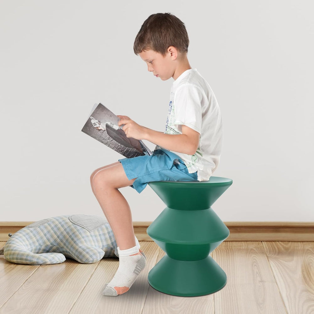 Plastic Side Table - Modern Round Multi-Layer End Table for Sofa, Bedroom &am...