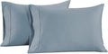LANE LINEN Pillow Case Covers King Set of 2 100% Egyptian Cotton Sateen Soft Cool & Smooth 1000 Thread Count Cases - French Blue