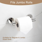 BGL Toilet Paper Holder Mirror Polish Wall Mount, Bathroom Toilet Paper Holder Brushed Nickel SUS 304 Stainless Steel, Double Post Pivoting Toilet Paper Roll Holder for Bathroom RV