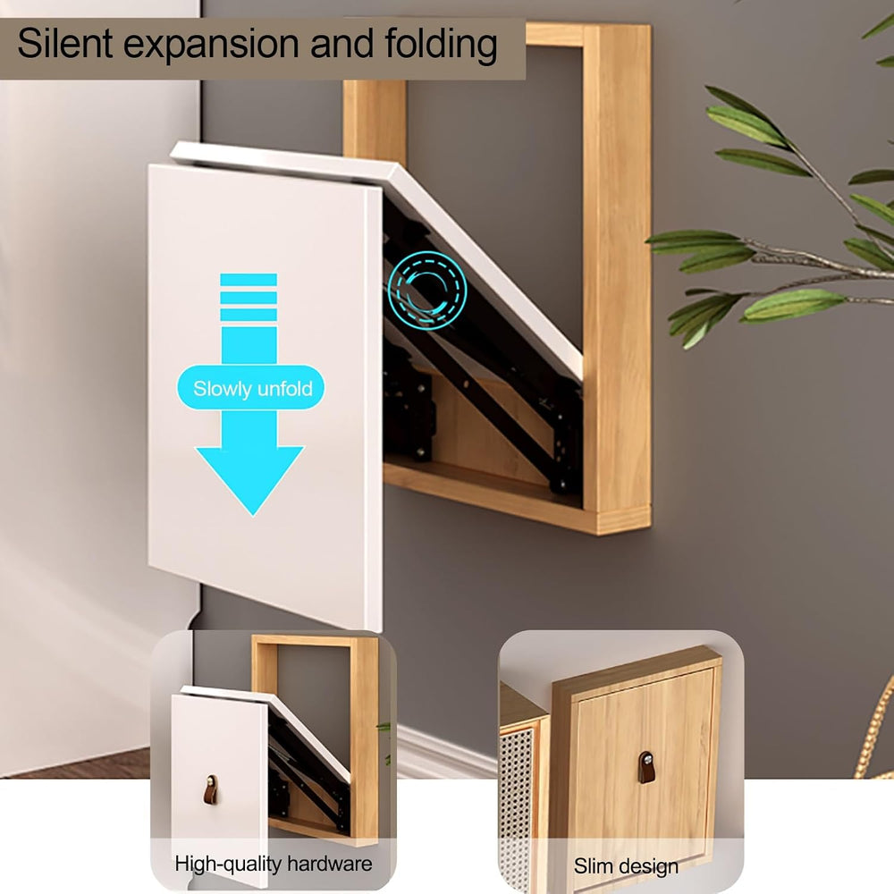 Wall Mounted Shoe Changing Stool Made of Solid Wood Wall Seat Folding, Space ...