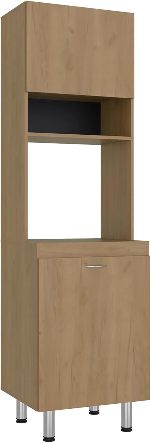DEPOT E-SHOP 22" Fingal Kitchen Pantry with Microwave Space, Four Shelve...