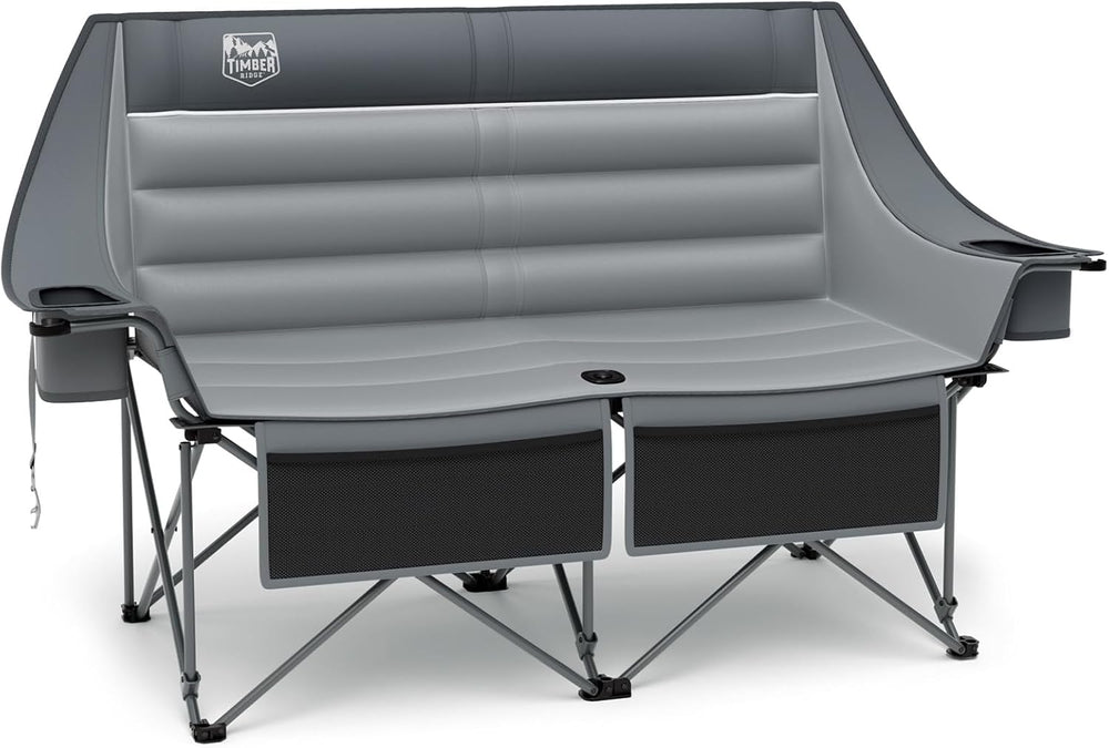 Timber Ridge 600 lbs Double Camping Chair, Ultra-Wide Heavy Duty Outdoor Fold...
