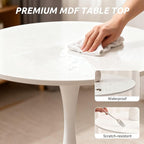 SoarFlash Kitchen Table and Chairs for 2, 31.5" Dining Table Set for 2 with French Dining Chairs, 3 Piece Round Kitchen Table Set, Dining Room Table Set for Small Space, Apartment
