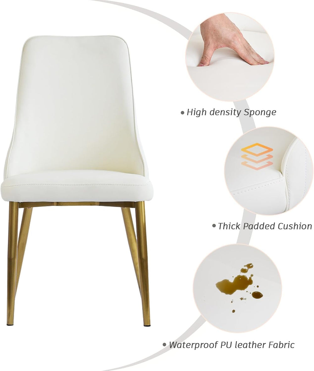 Upholstered Dining Chairs Set of 4,36.6" Modern Accent Dining Chair with...