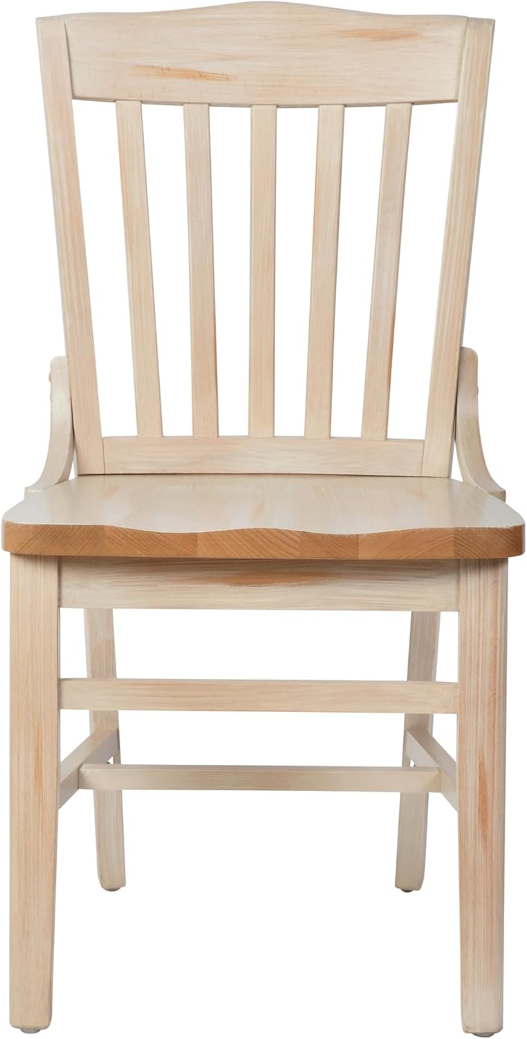 Flash Furniture Hercules School House Back Metal Restaurant Chair - Antique W...