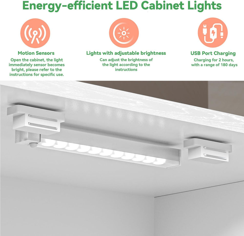 FJTJBSI 50" LED Kitchen Pantry Cabinet White Storage Cabinet Food Pantry...
