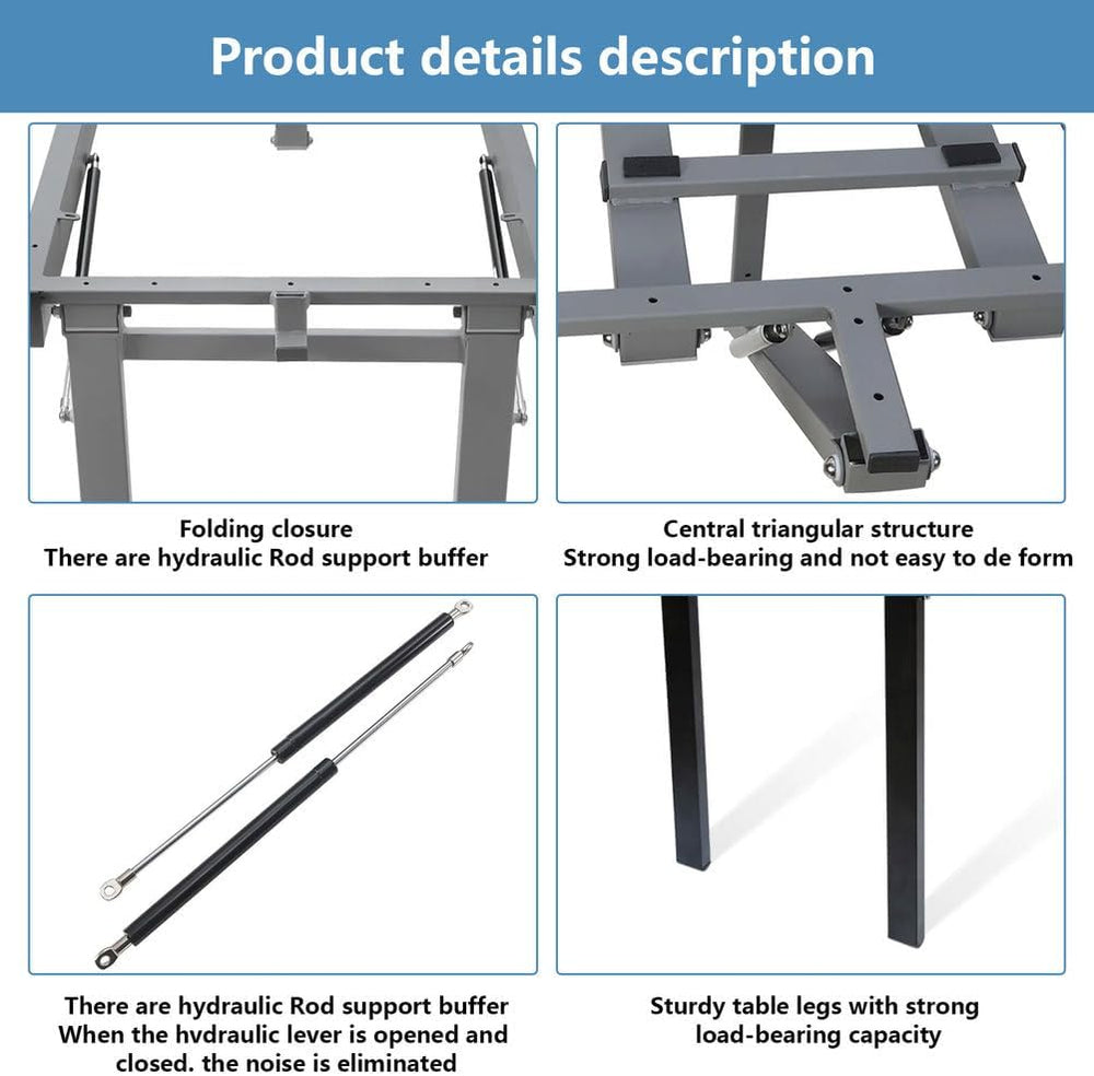 AIZYR in-Cabinet Wall-Mounted Folding Table, Wall-Mounted Folding Table Brack...