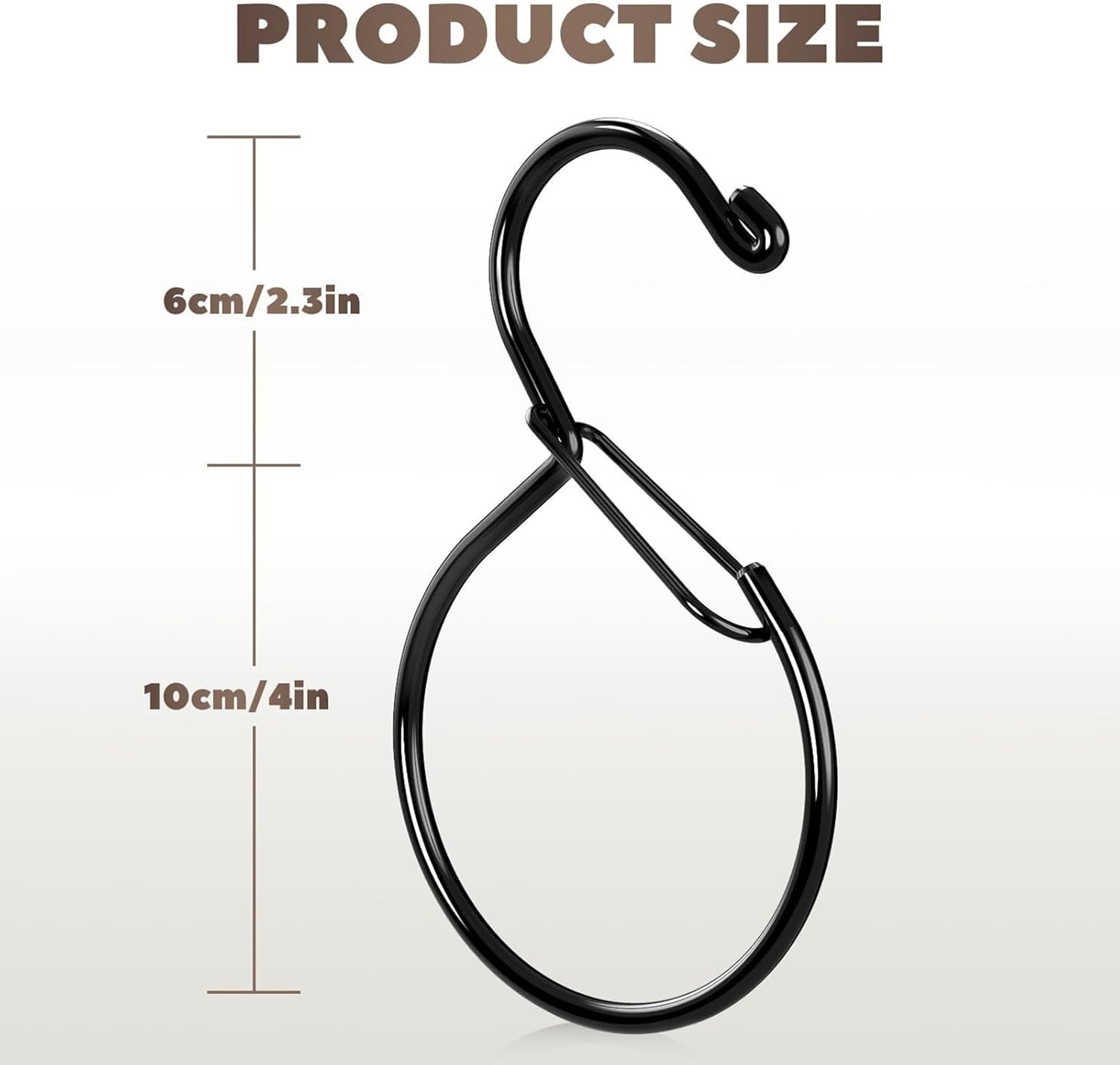 Belt Hanger - S Shaped Metal Organizer, Tie Belt Hook Closet Organization, Maximizes Storage with Sturdy Design, Closet Organizer for Scarves, Belts, Purses, and Accessories
