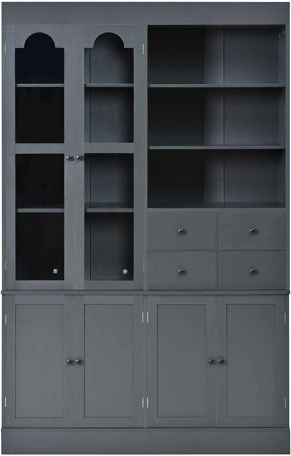 71" Blue Kitchen Pantry Cabinet, Tall Kitchen Storage Cabinets with Door...