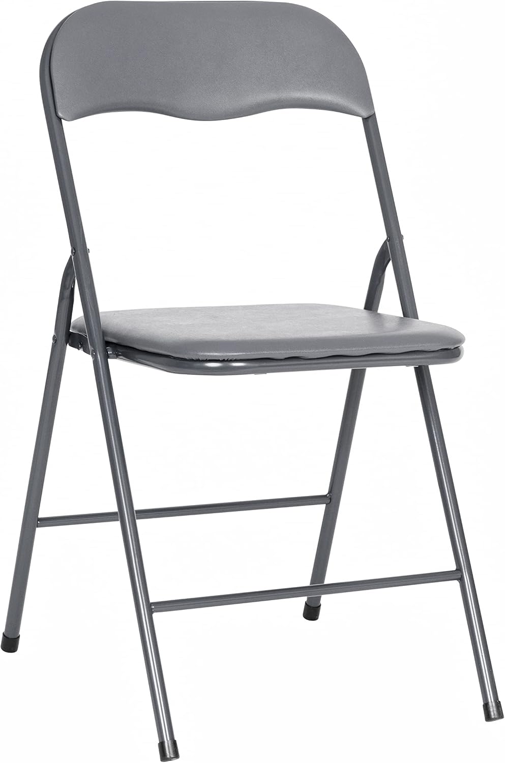 Flash Furniture Madison 5-Piece Folding Card Table and Chair Set, Gray | Port...