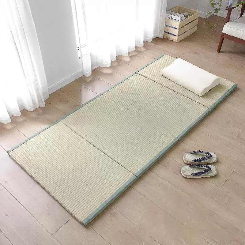 Japanese Tatami Mat, Tatami, Rug, Foldable Mattress, Roll up Rug, Japanese Floor Mattress, Floor Sleeping Japanese Futon Mattress, Meditation Yoga, Zen