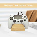 Solid Wood Controller Holder Gaming Controller Stand for Desk Controller Organizer Fits Xbox,Ps4,Ps5,Best Gift for Son,Husband,Boyfriend