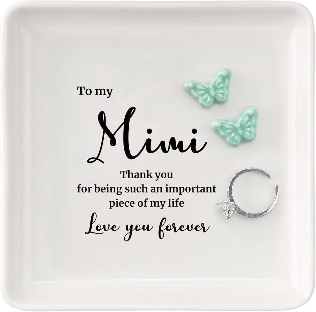 Mimi Gifts for Grandma Christmas Mother's Day-I Love You Mimi Ring Dish-Mimi Gifts for Grandma Nana Birthday Valentine's,Gifts for Mimi from Grandkids Grandchildren