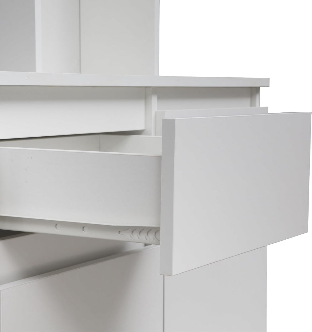 74" Pantry Cabinet,Microwave Cabinet with Storage,Freestanding Buffet Cu...