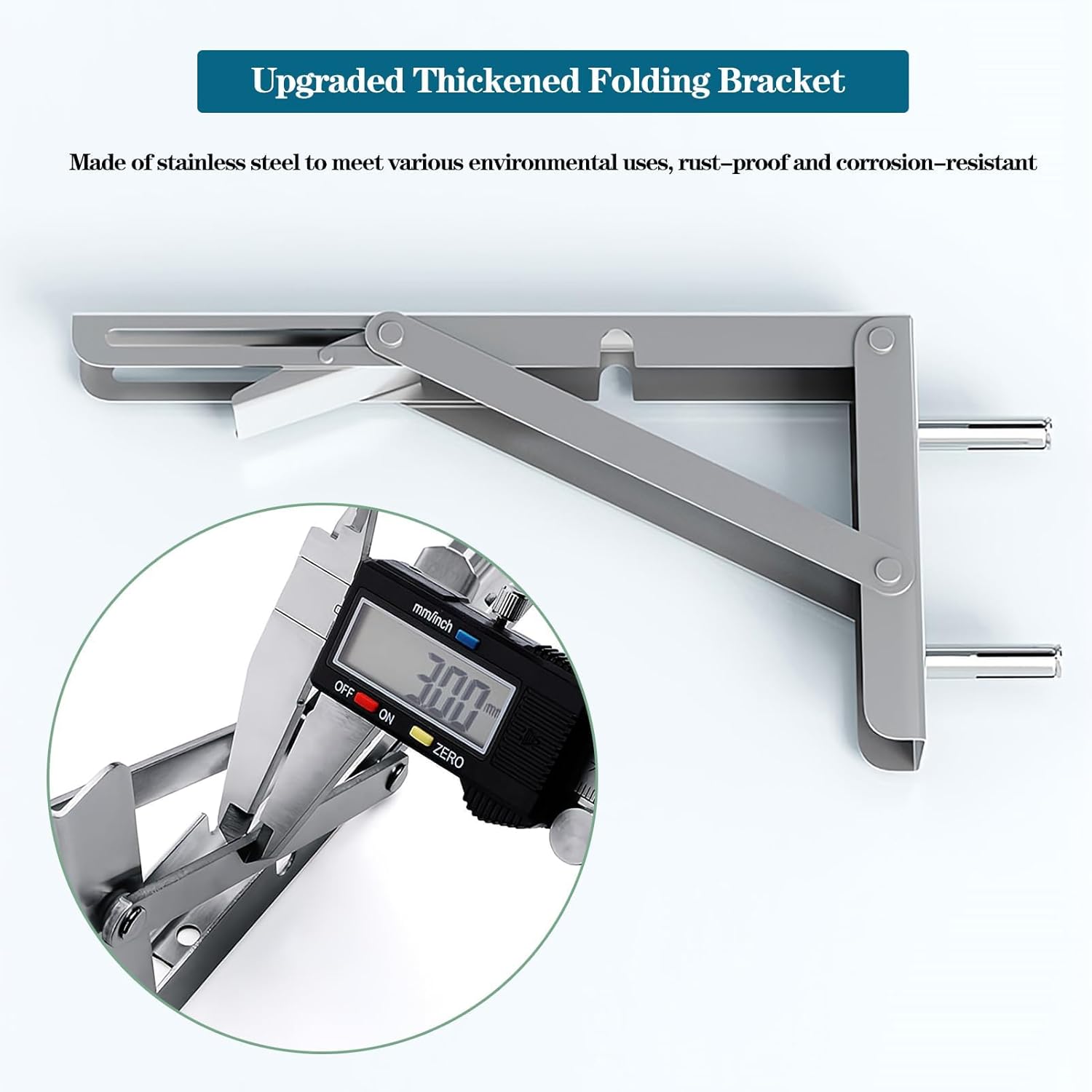 Wall Mounted Folding Table,304 Stainless Steel Wall Folding Desk,Floating Table for Wall,Laundry Room Folding Table,Home Bars and Dining Establishments(100x40cm /39.4"x15.7")