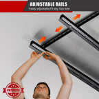 Ultrawall Overhead Garage Storage Racks, Adjustable Garage Ceiling Storage Rack, Heavy Duty Garage Organizer Hanging Storage Rack for Most Storage Bins/Totes/Container, 48" x 48"