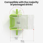 Milk Carton Holder with Handle 8x5cm Reusable Juice Box Holder No Squeeze Adjustable Food Pouch and Milk Box Rack for Kids No Spill