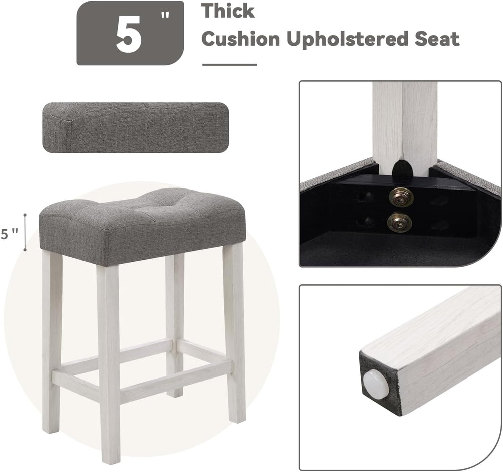 59" Dining Bar Table Set with Power Outlet, Behind Couch Sofa Table with...