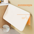 Wall Mounted Folding Wood Table, Folding Table with Heavy Duty Metal for Laundry Collapsible Shelf Brackets, Wall Mounted Desk Fold Down for Small Spaces White 120 * 50cm/47.2”*19.7”