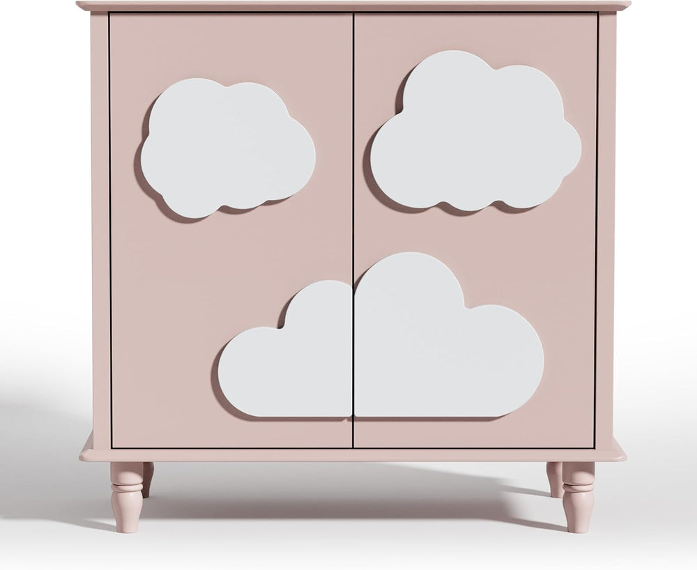 Anbuy Sideboard Buffet Cabinet with Storage 2 Doors, 31.5'' Cloud Buf...
