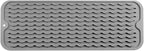 Silicone Dish Drying Mat for Multiple Usage,Easy clean,Eco-friendly,Heat-resistant Silicone Mat for Kitchen Counter,Sink,Bar,Bottle,or Cup Grey M 17 inches x 6 inches