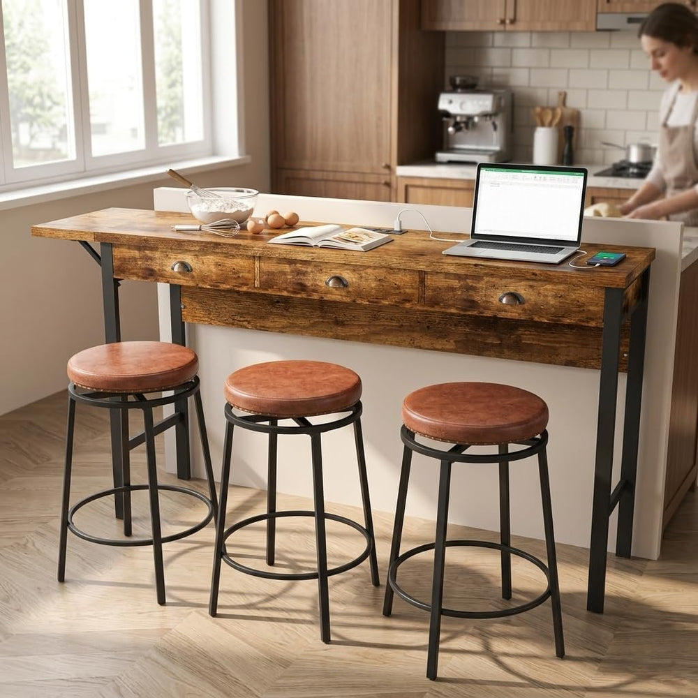 Dining Table with Built in Power Outlets Long Kitchen Island