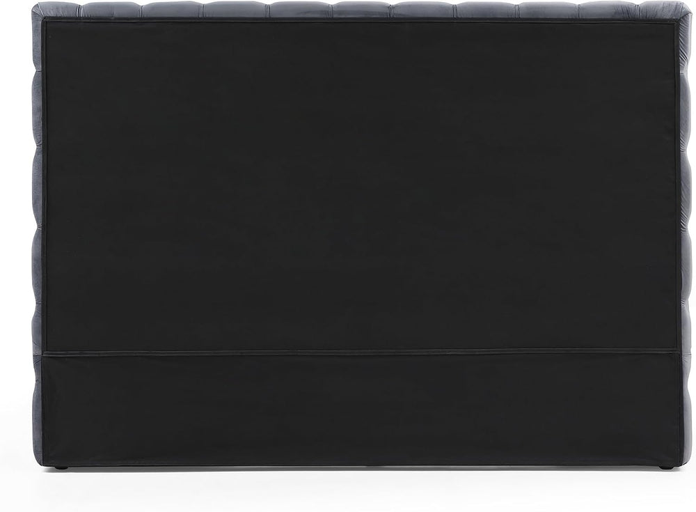 Better Home Products Eleonora King Size Velvet Upholstered Bed with Deep Butt...