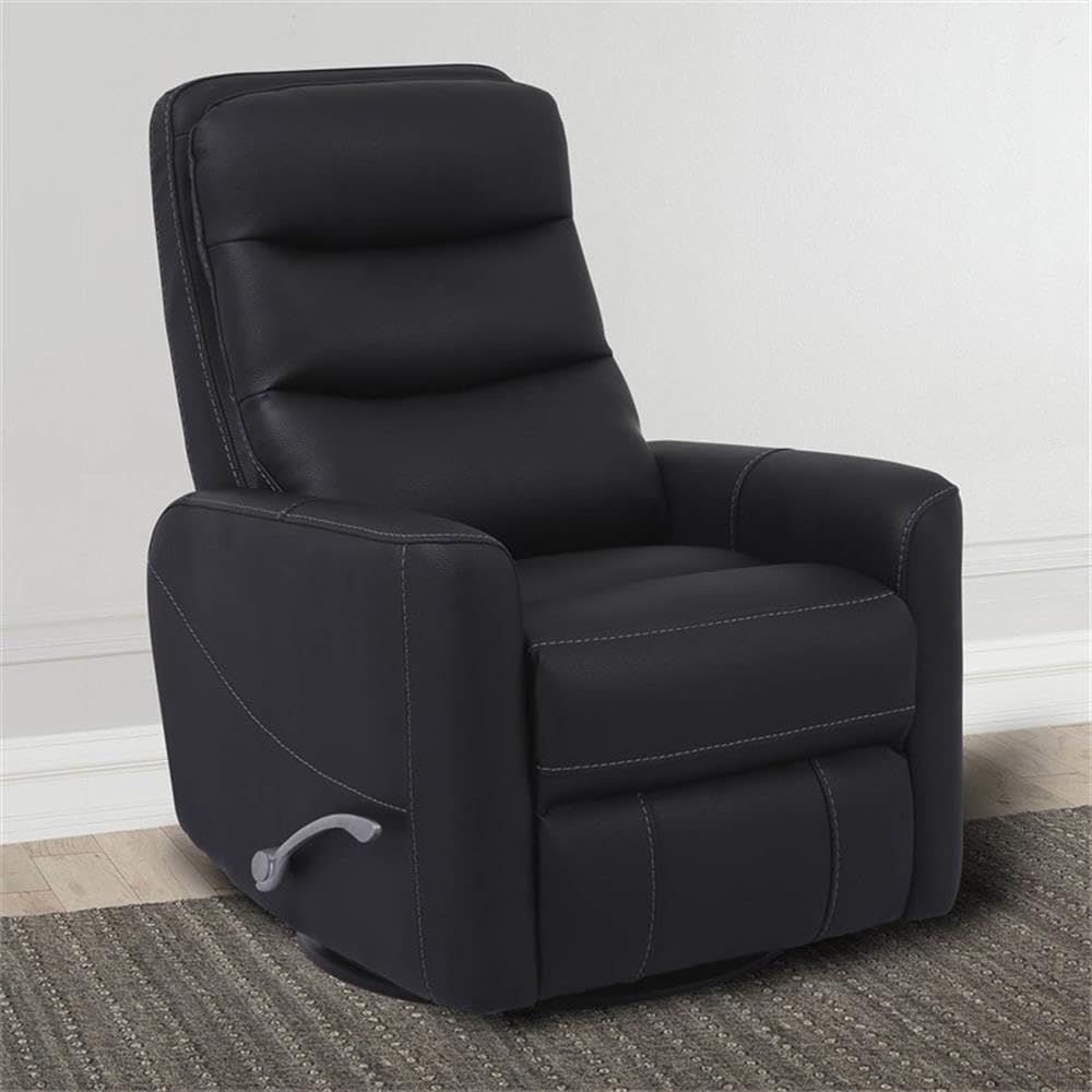 Parker Living Hercules - Black Manual Swivel Glider Recliner
