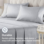 Queen Pillow Cases - 2 Pack - Super Soft Pillowcase Covers - Envelope Enclosure - Hotel Quality Pillow Protectors - Wrinkle Free, Shrink & Stain Resistant - Machine Washable - 20" x 30" (Steel Blue)
