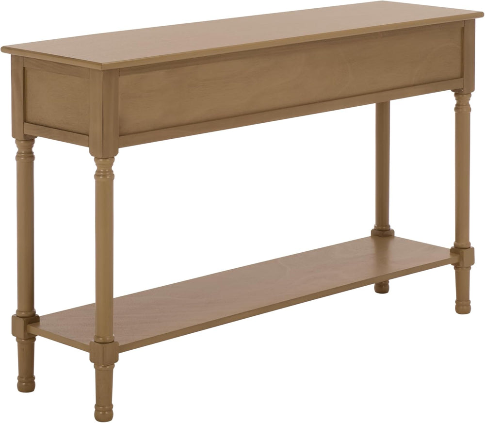 SAFAVIEH Home Collection - Peyton Desert Brown Console Table with 3 Drawers a...