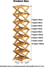 JingNian Foldable Shoe Rack, Freestanding Narrow Shoe Storage Shelf, No Assembly Shoe Organiser for Entryway, Hallway, Bedroom, Small Spaces(10-Tier)