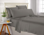 Queen Pillowcases by Pure Bamboo, Genuine 100% Organic Viscose Derived from Bamboo, Luxuriously Soft & Cooling, Double Stitching, Envelope Closure (2 Queen Pillowcases, Graphite)