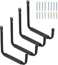CROISSANT 4Pack Garage Storage Ladder Hook, Suitable for Kayak Hangers for Garage Wall, Heavy Duty Hooks for Hanging 50 lbs