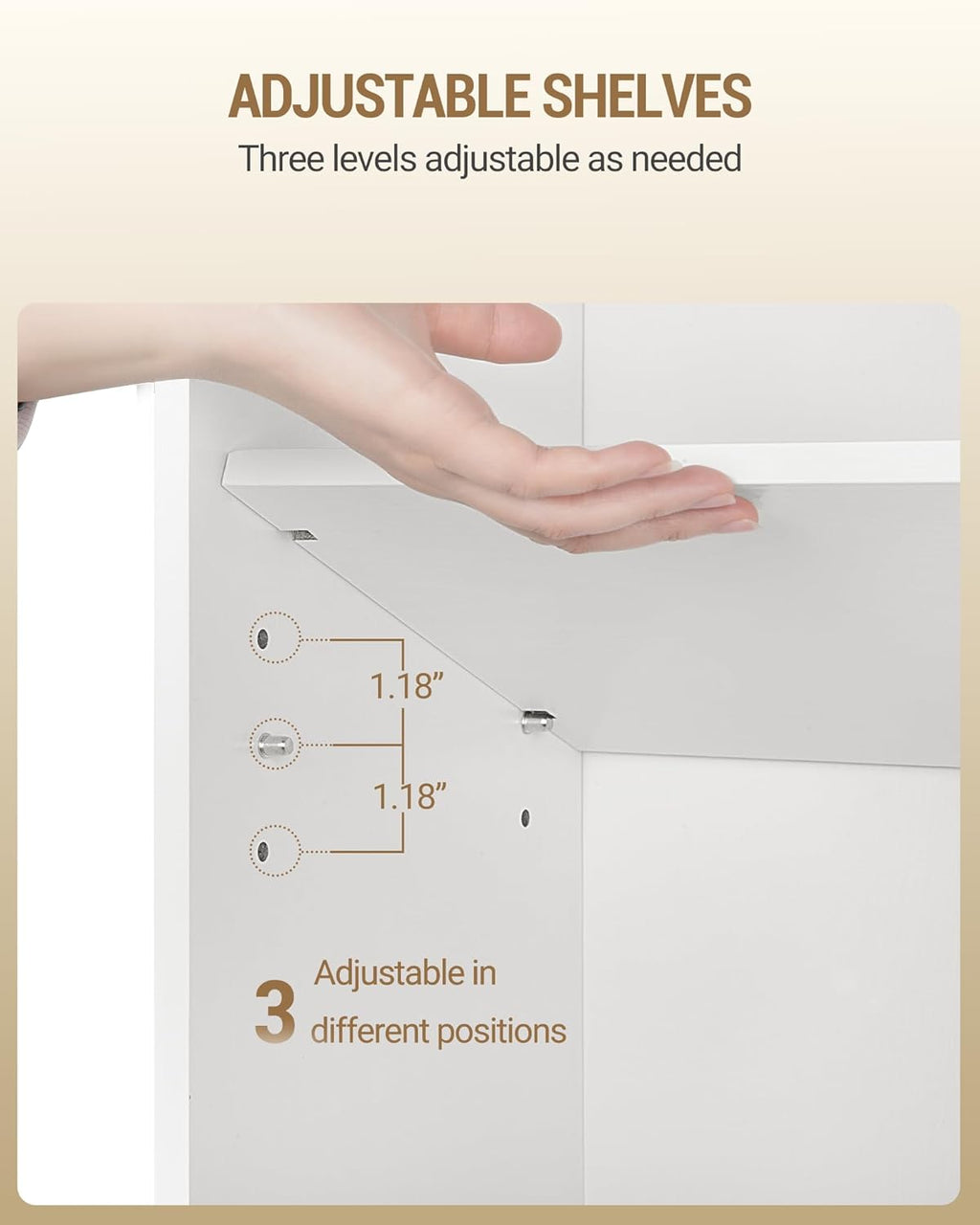 Hzuaneri Shoe Storage Cabinet, 10 Tiers Shoe Organizer with 2 Cloth Drawers | Wooden Freestanding Shoes Cabinet with 2 Hooks, 40-45 Pairs, Shoes Cubby Organizer for Entryway, White SR52903MI