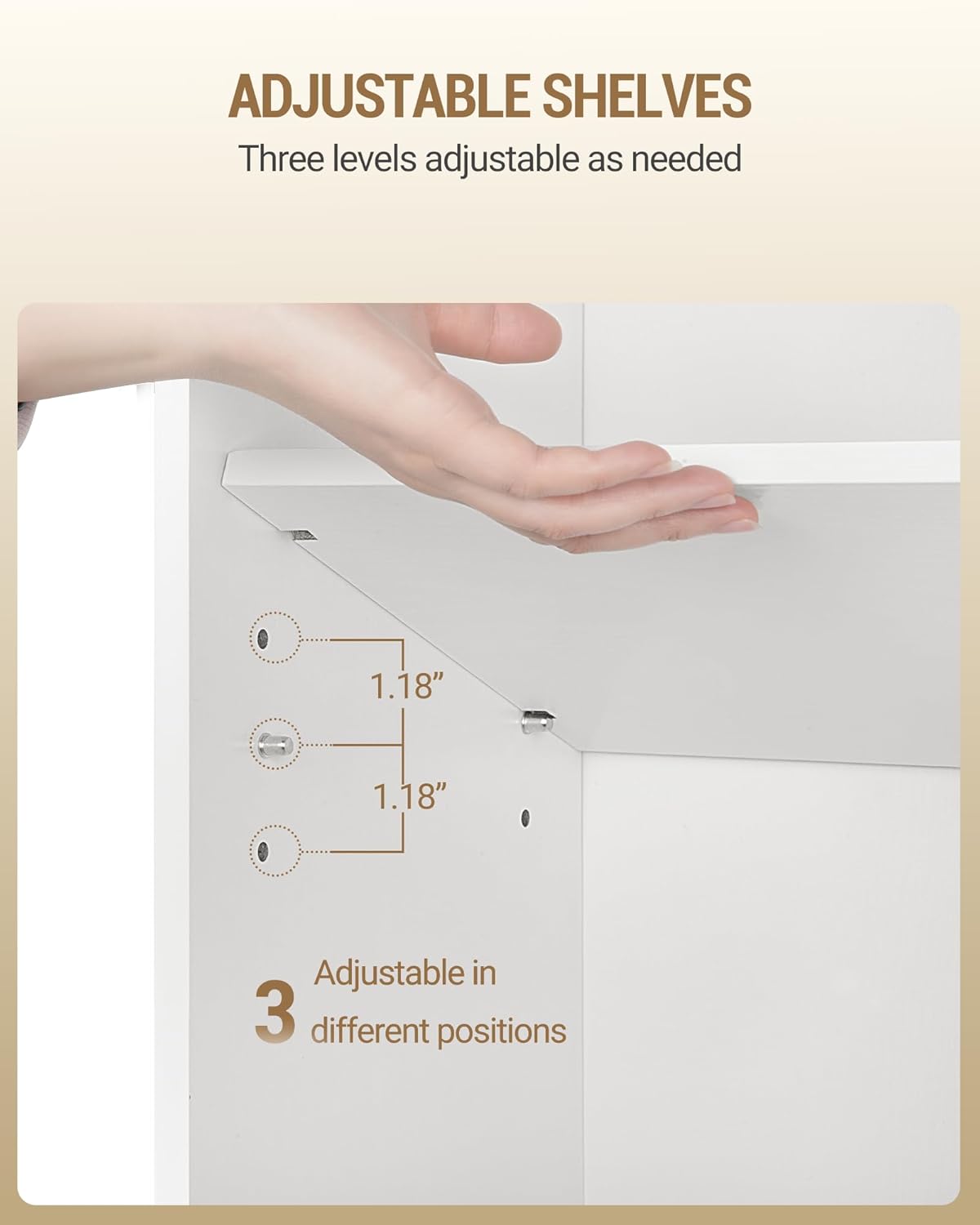 Hzuaneri Shoe Storage Cabinet, 10 Tiers Shoe Organizer with 2 Cloth Drawers | Wooden Freestanding Shoes Cabinet with 2 Hooks, 40-45 Pairs, Shoes Cubby Organizer for Entryway, White SR52903MI