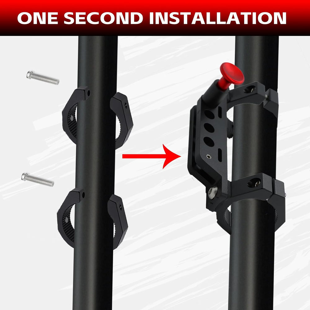 CNC Aluminum UTV Fire Extinguisher Mount Kit, Adjustable Roll Bar Fire Exting...