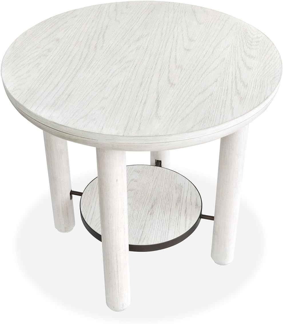 Magnussen Home Sunset Cove Moonlight Pearl Round End Table