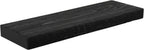 joelsantiques - 24 Inch Wooden Floating Shelves for Wall - 24x8x2 in - Made of Natural Wood - Short Heavy Duty Rustic Wall Shelves for Bedroom - Perfect for Living Room, Kitchen - Black