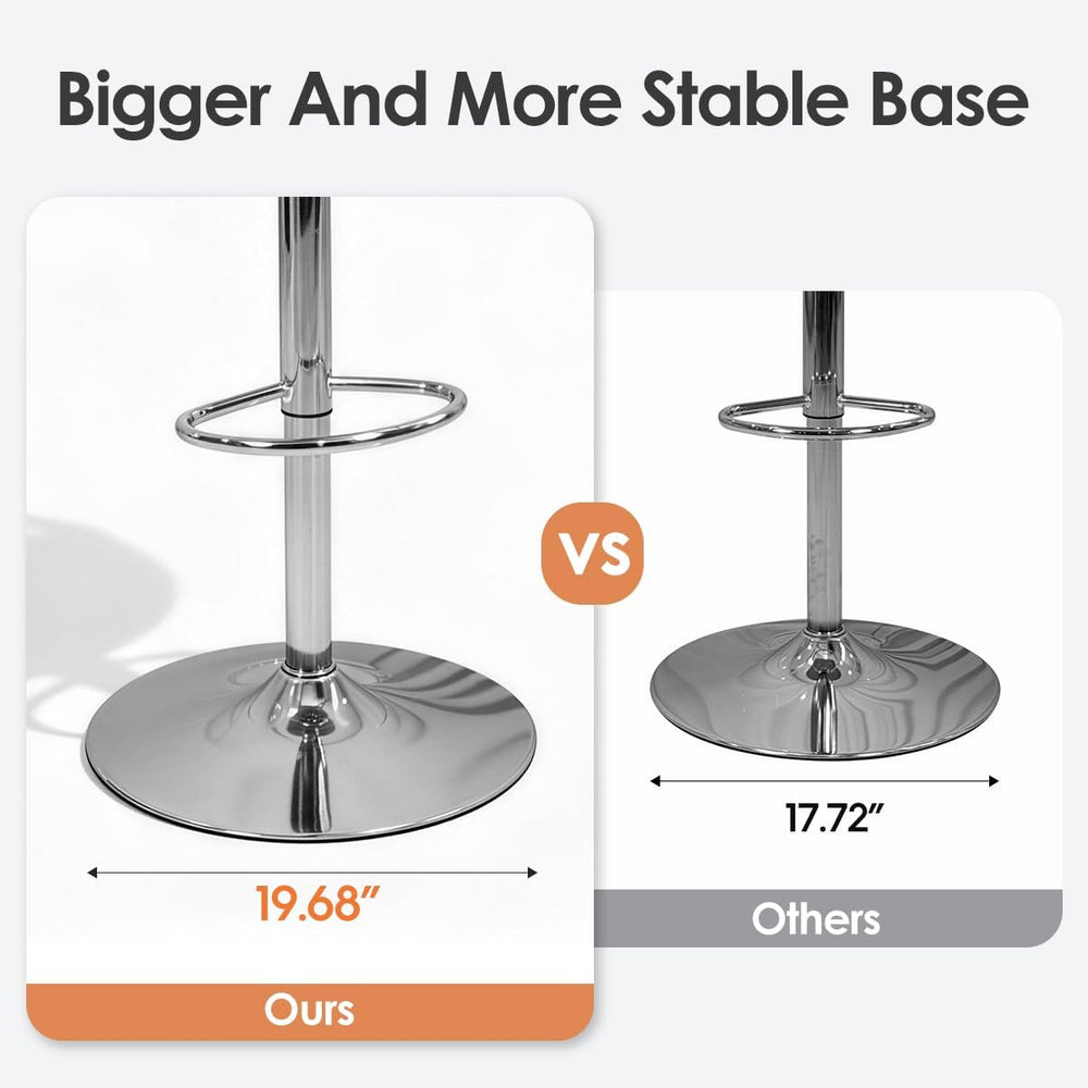 Adjustable Swivel Bar Stools Chair,Counter Height Bar Stools with Back,Bar St...