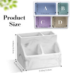 Luxspire Toothbrush Holder, Fast Drying Toothbrush Holders for Bathroom, Diatomaceous Earth Electric Tooth Brush Organizer Toothpaste Holder for Countertop Dresser, Marble White