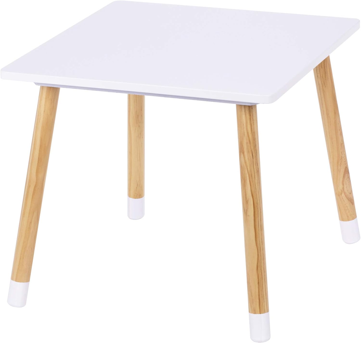 UTEX Kids Table with 2 Chairs Set for Toddlers, Boys, Girls, 3 Piece Kiddy Table and Chairs Set, White