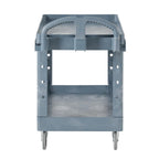 Rubbermaid Commercial Products BRUTE Heavy Duty 2-Shelf Utility/Service Cart, Medium, Lipped Shelves, Ergonomic Handle, 500 lbs. Capacity, Gray, for Warehouse/Garage/Cleaning/Maintenance/Stadiums