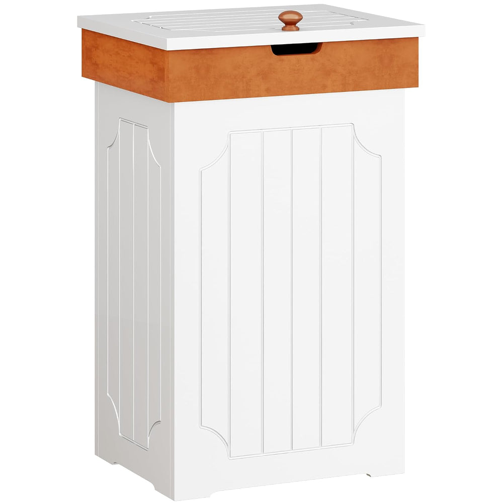 Function Home Trash Can Cabinet, 13 Gallon Kitchen Garbage Can, Wood Recyclin...