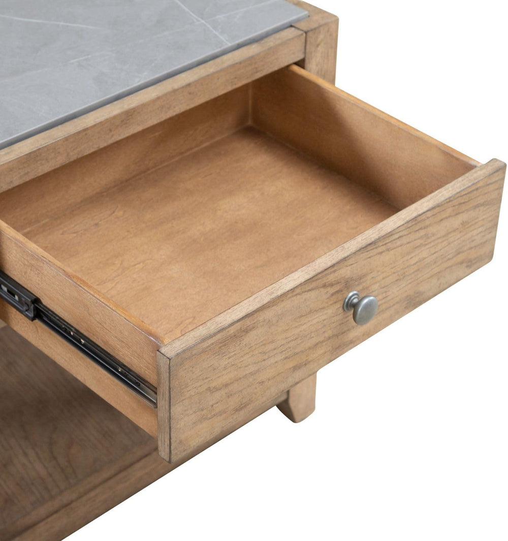 Liberty Furniture Millstone End Table with Unique Tile Top for Living Room - ...