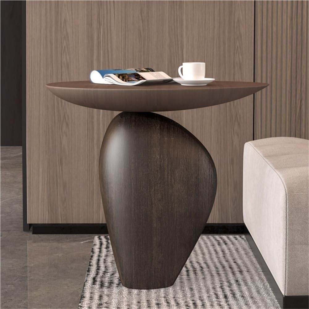 Fiberglass Side Table, Modern Small Coffee Table, Minimalist Accent Tables fo...