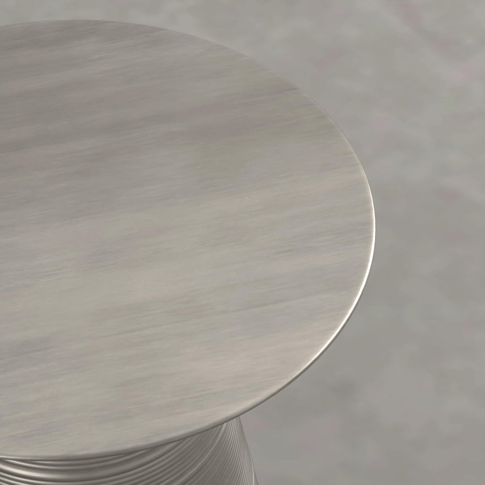 SIMPLIHOME Sheridan Metal Table - 18 inch Wide Solid Metal Round Side Table i...