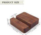 Wooden CD Display Rack, DVD Holder & Phone Stand, Solid Wood Display for CD/DVD/Phone/Picture - 2 pcs (Brown)