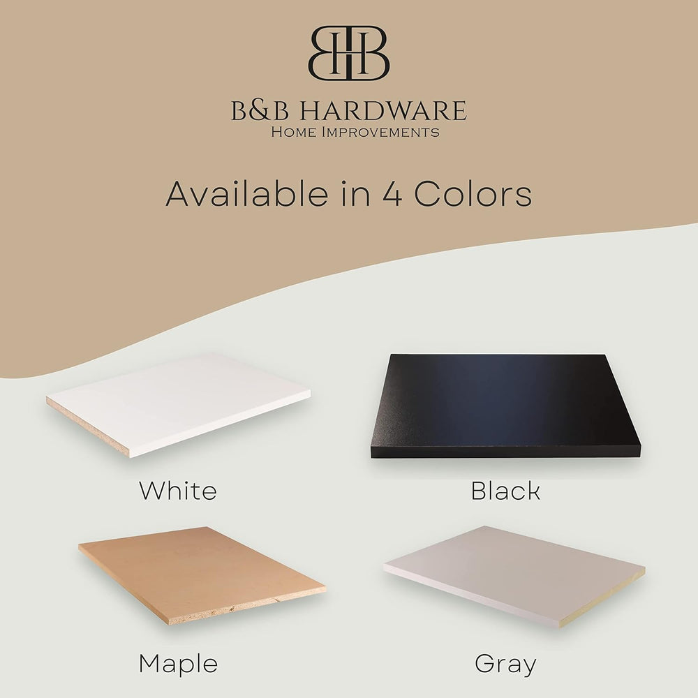 B&B HARDWARE Cabinet Shelves - 3/4'' Thick - Custom Organize Spac...