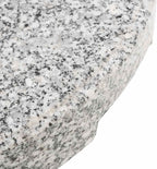 Polished Granite Parasol Stand, 66.1 lb Windproof Umbrella Base with Stainless Steel Handle, Adjustable Fit for Poles 1.5"/1.89", Supports Umbrellas up to 118" Diameter